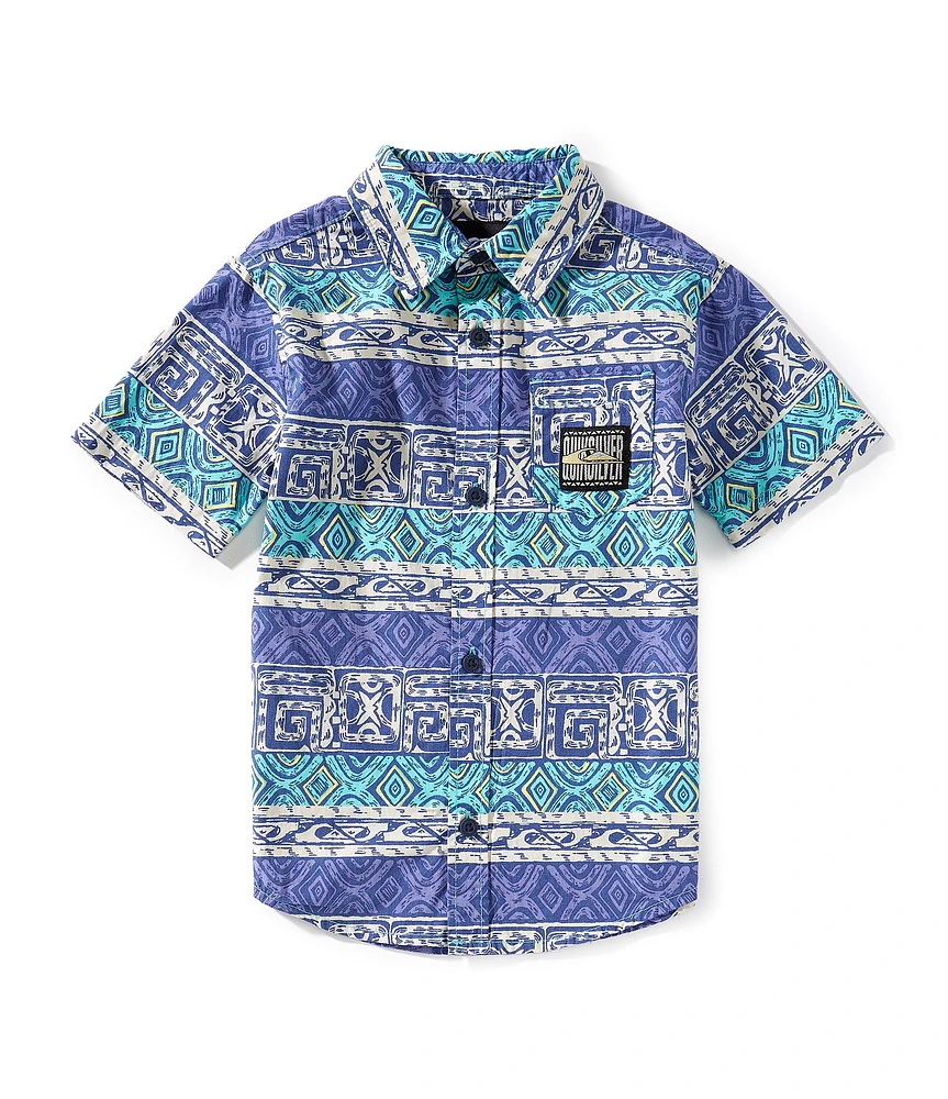 Quicksilver Little Boys Global Heats Woven Shirt