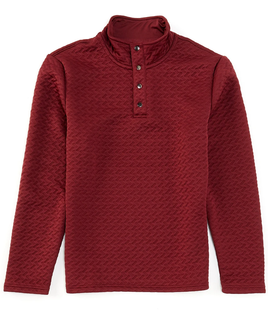 Quieti Quilted Quarter-Snap Pullover