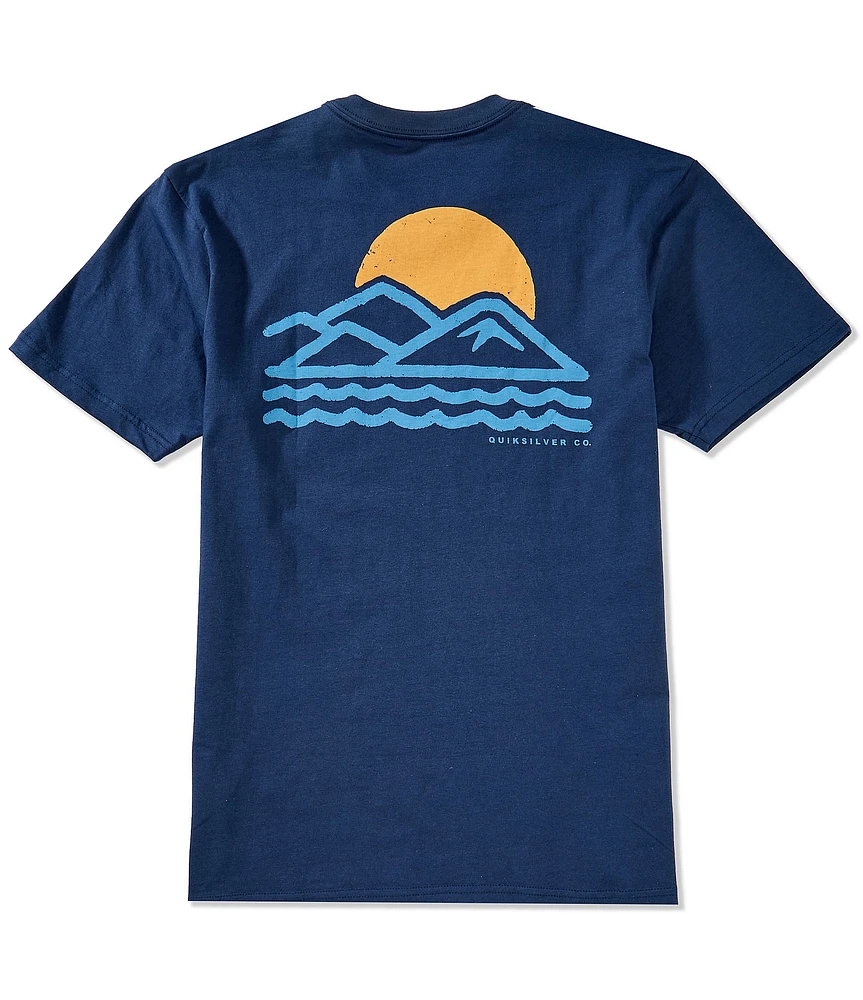 Quiksilver Blue Lines Short Sleeve T-Shirt