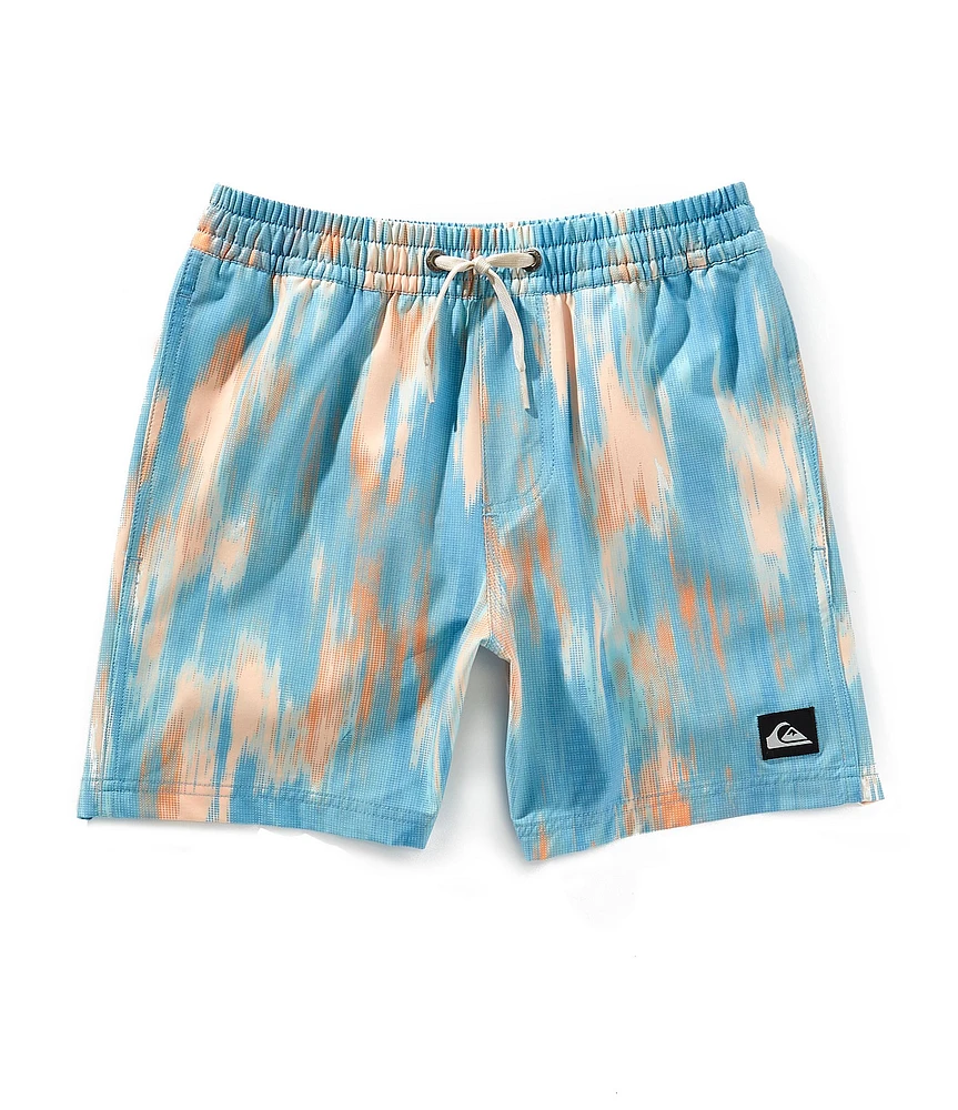 Quiksilver Little Boys Everyday Mix Tie-Dye-Print Volley Shorts