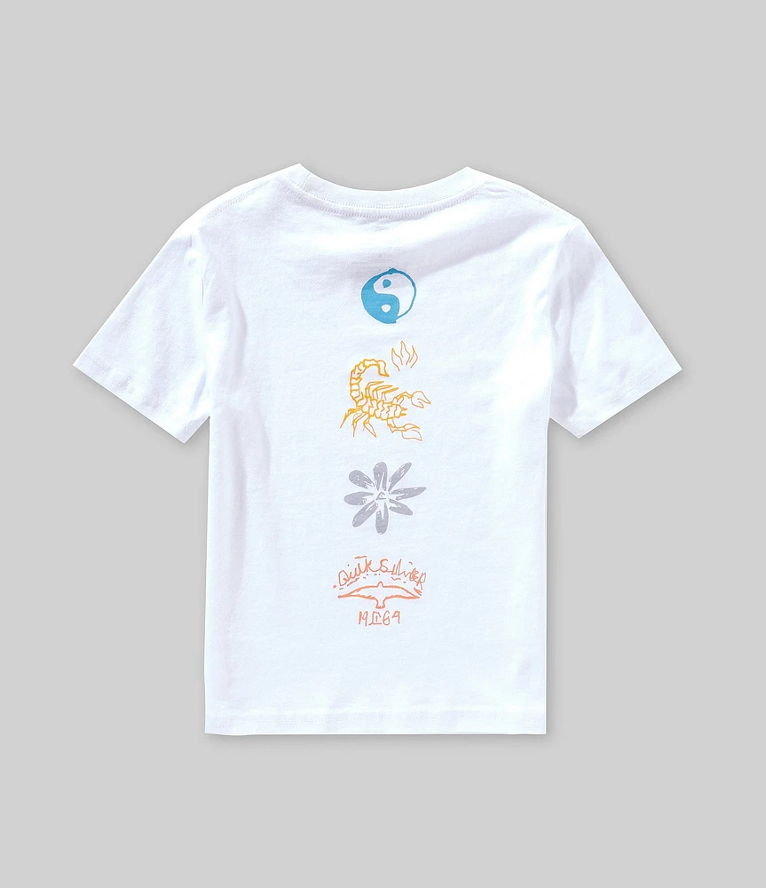 Quiksilver Little Boys Short Sleeve Natural Order Graphic T-Shirt