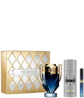 Rabanne Invictus Parfum Men's 3-pc Gift Set