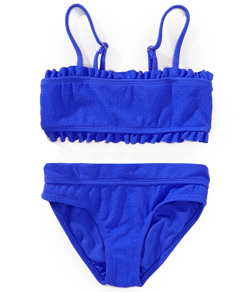 Raisins Big Girls Bandeau Bralette Top & Bikini Bottoms Two-Piece Swimsuit