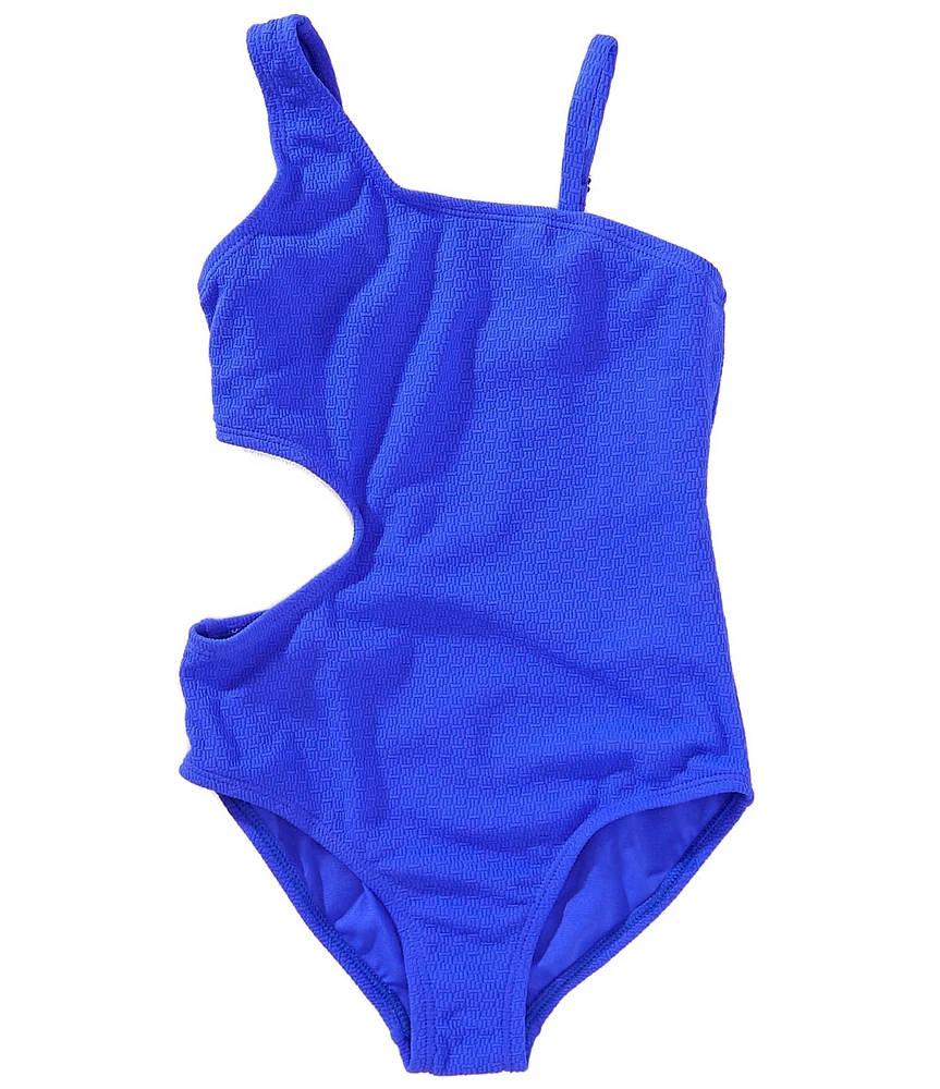 Raisins Big Girls One-Shoulder Cutout-Detailed One-Piece Swimsuit
