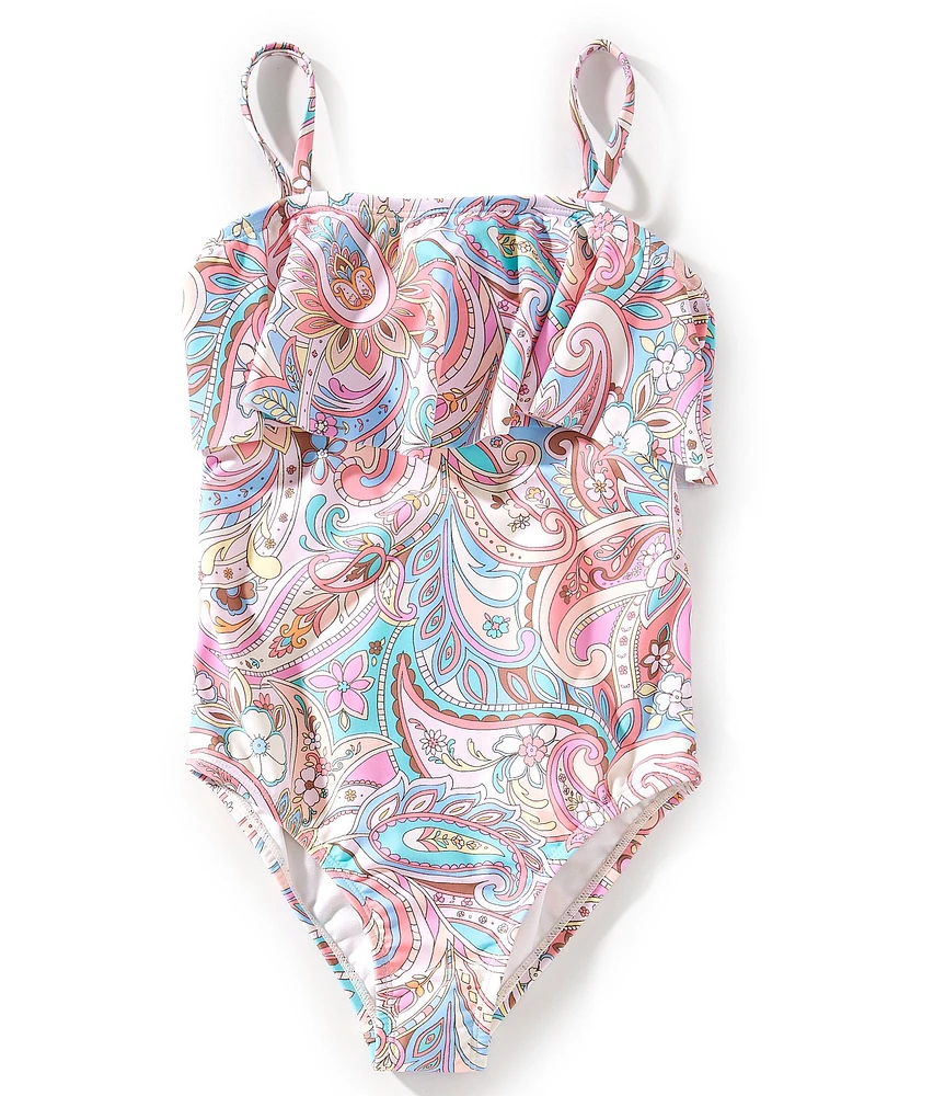 Raisins Big Girls Paisley Print One-Piece Swimsuit