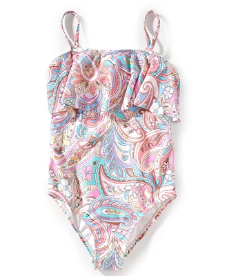 Raisins Big Girls Paisley Print One-Piece Swimsuit