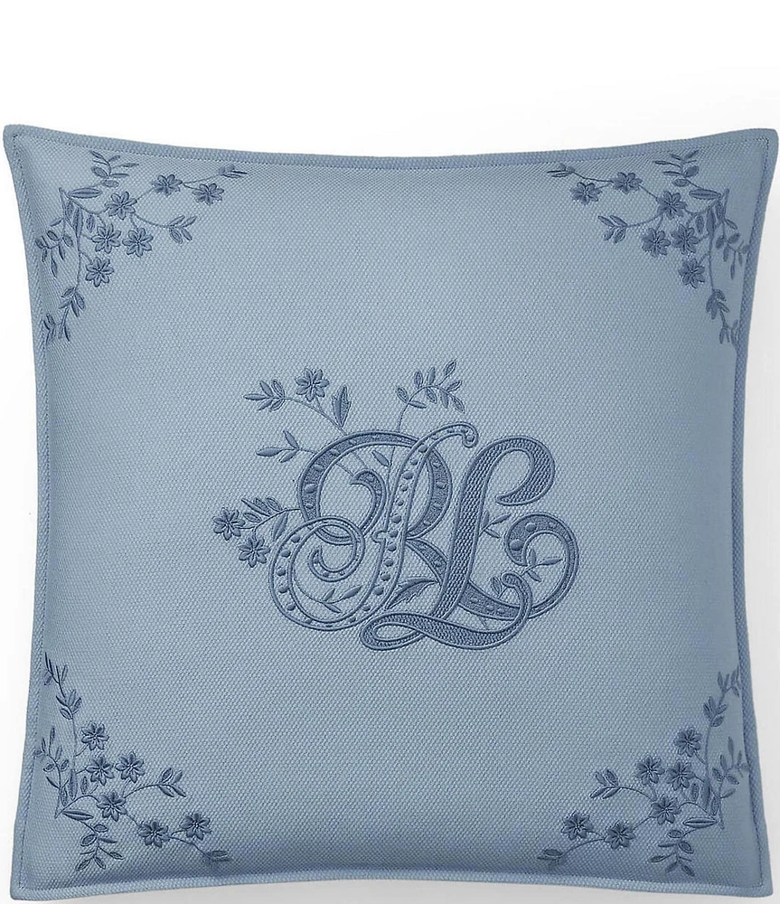 Ralph Lauren Adalia Mia Embroidered Throw Pillow