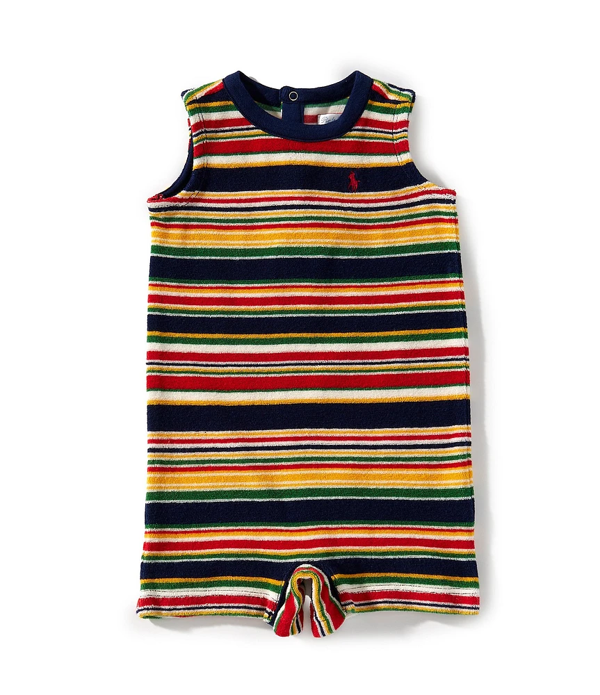 Ralph Lauren Baby Boys Multi Striped One-Piece Shortall