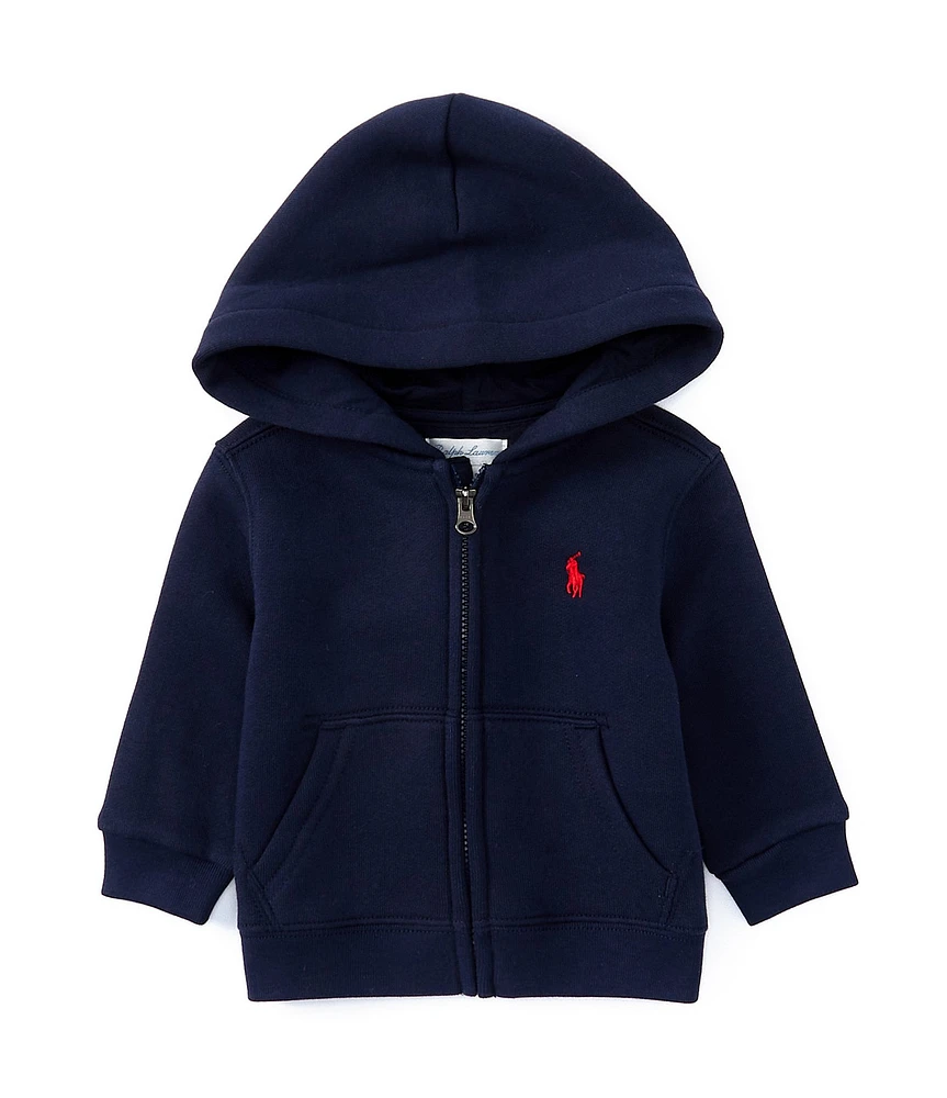 Ralph Lauren Baby Boys Long Sleeve Hooded Fleece Jacket