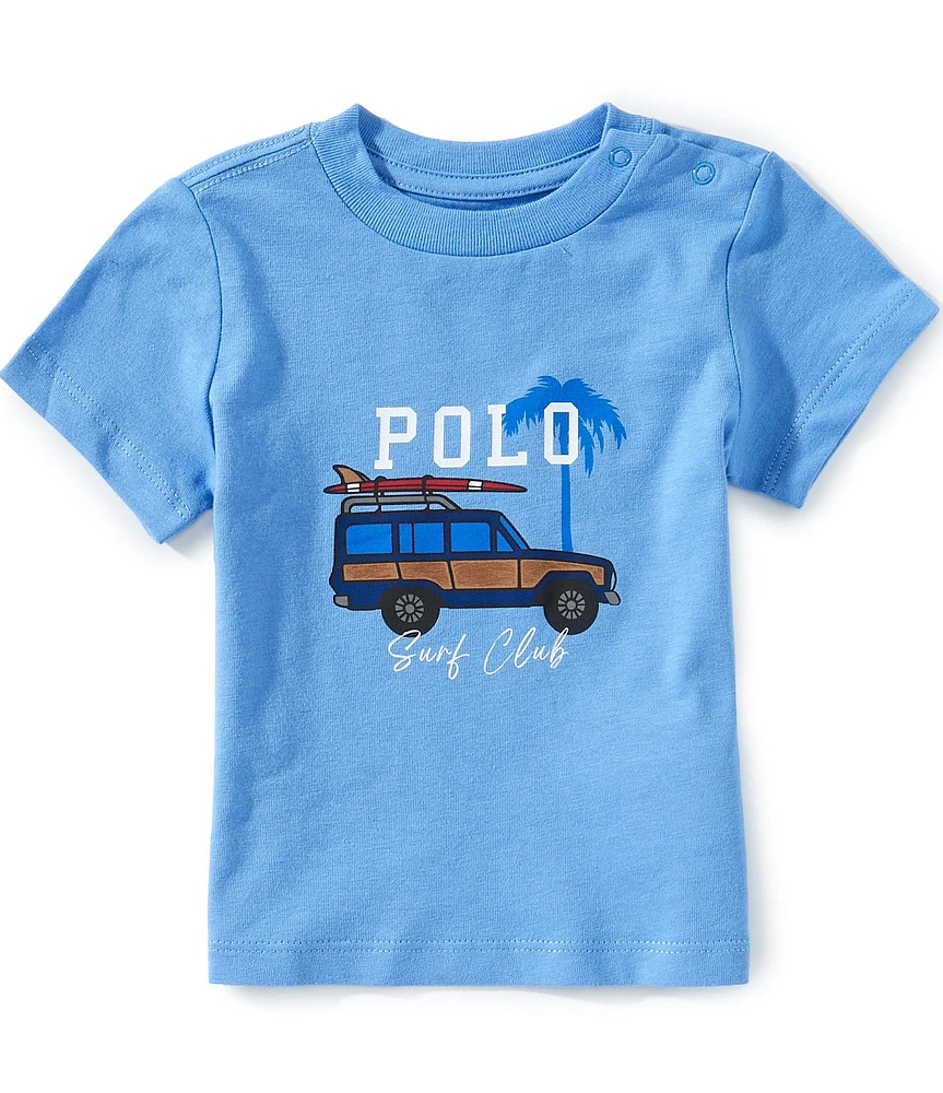 Ralph Lauren Baby Boys Short-Sleeve Car-Print Jersey T-Shirt