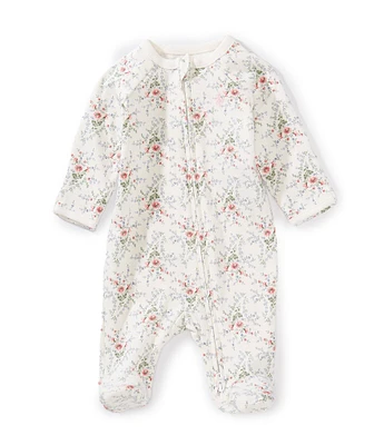 Ralph Lauren Baby Girls Long-Sleeve Floral-Printed Footie Coverall