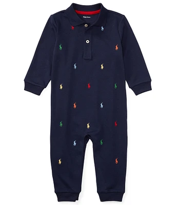 Ralph Lauren Baby Boys Schiffli-Embroidered Coverall