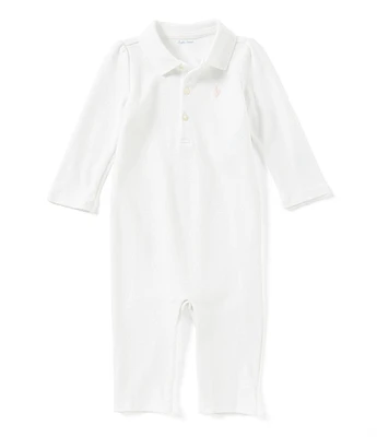 Ralph Lauren Baby Girls Newborn-9 Months Polo Coverall