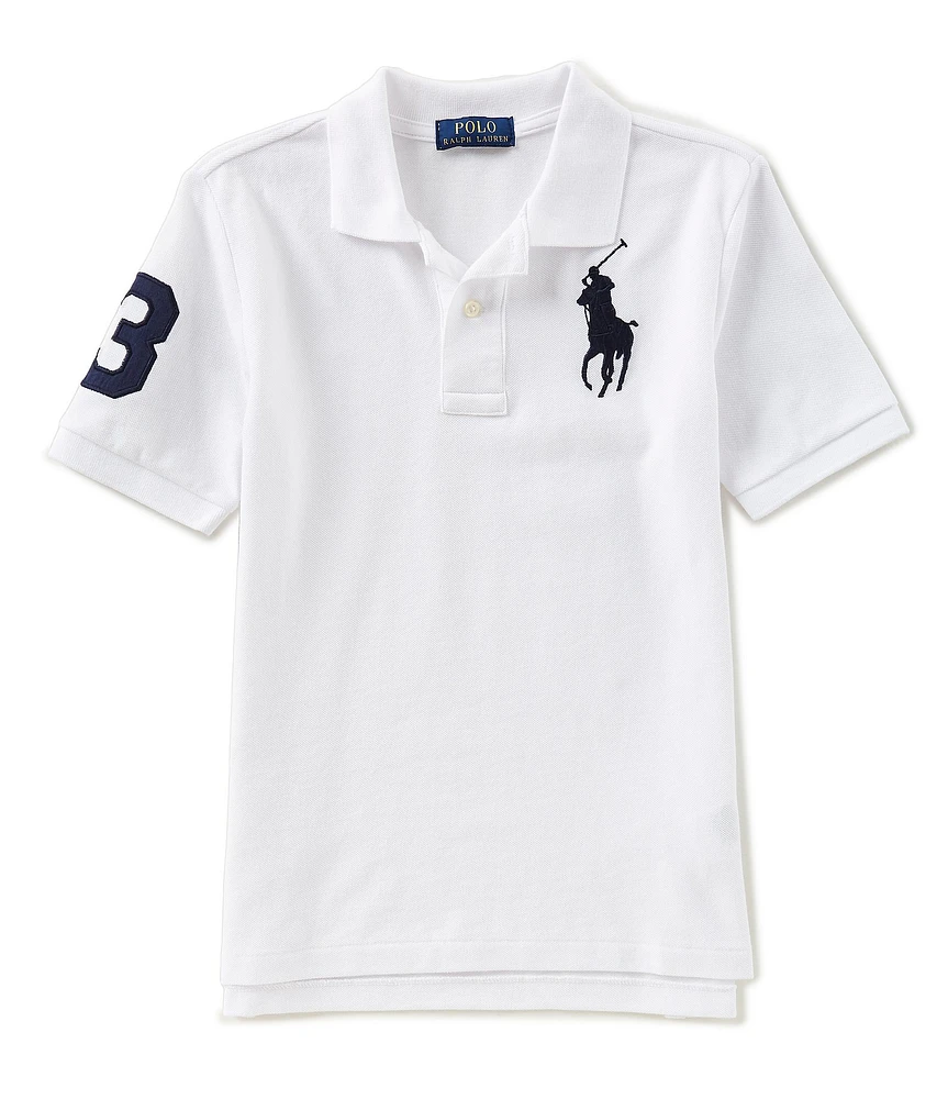 Polo Ralph Lauren Big Boys Short Sleeve Basic Mesh Big Pony Player Polo Shirt