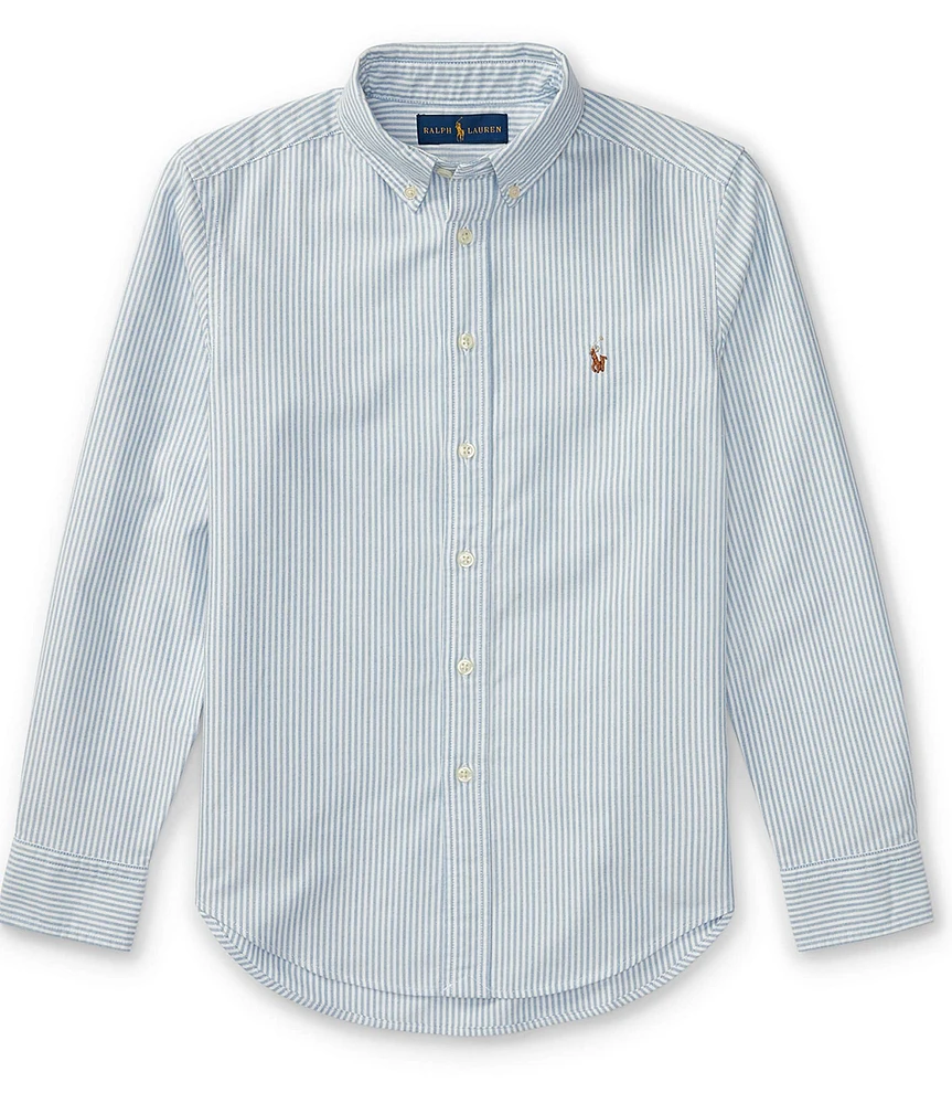 Polo Ralph Lauren Big Boys Long-Sleeve Striped Oxford Shirt