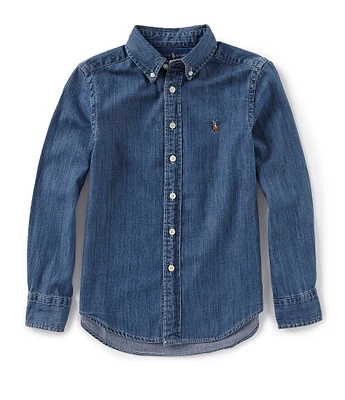 Polo Ralph Lauren Little Boys Long-Sleeve Denim Sportshirt