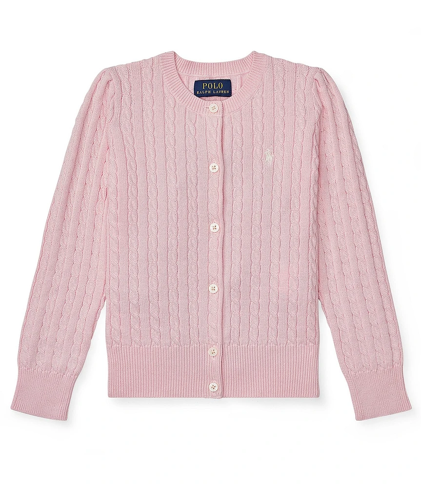Polo Ralph Lauren Childrenswear Little Girls Cable-Knit Cardigan Sweater