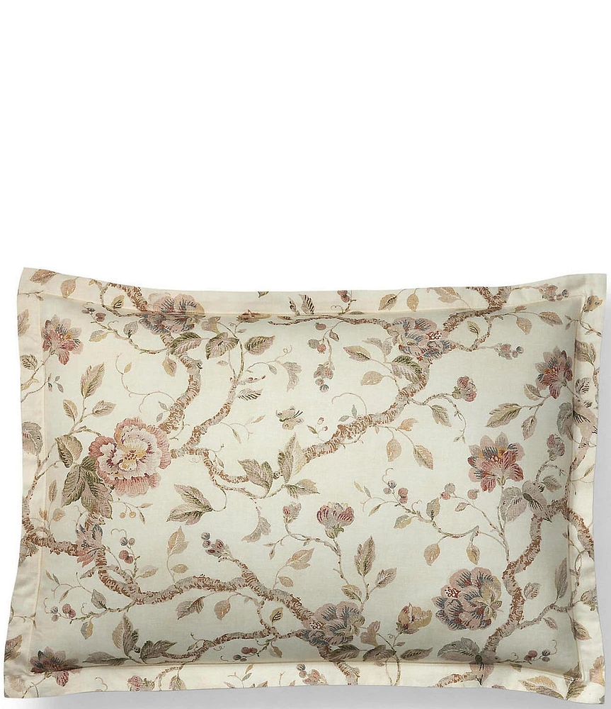 Ralph Lauren Elsie Jacobean Floral Sham