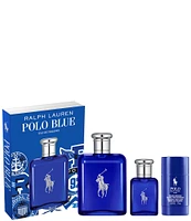 Ralph Lauren Polo Blue Eau de Toilette 3 Piece Gift Set