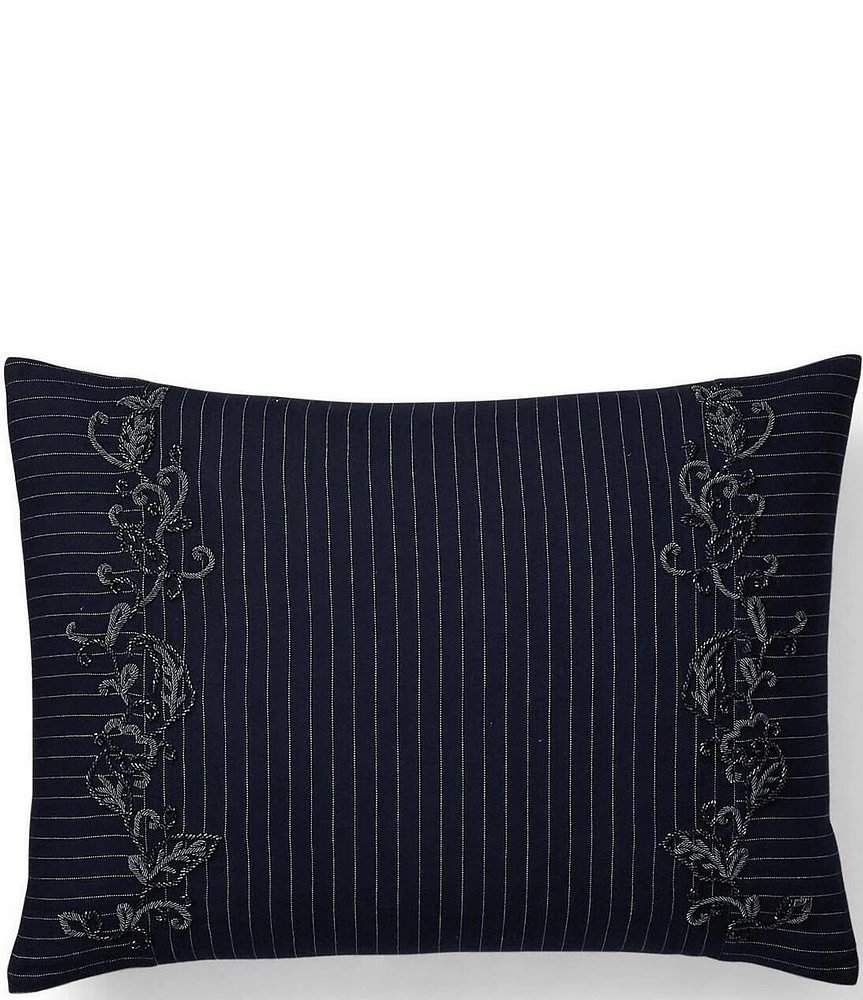 Ralph Lauren Rue Boheme Breton Sequined Embellishment Decorative Throw Pillow