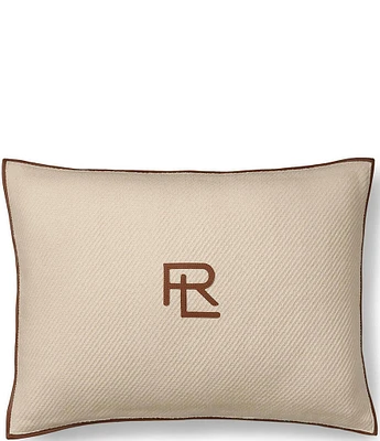 Ralph Lauren Tyler Collection Jean Basket-Weave Textured Decorative Throw Pillow
