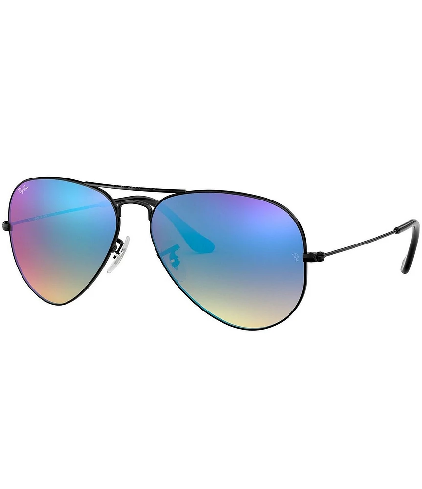 Ray-Ban Unisex 0RB3025 58mm Mirrored Aviator Sunglasses