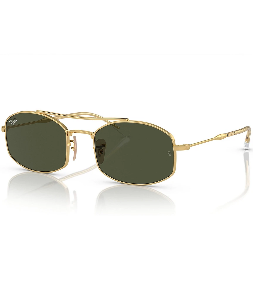 Ray-Ban Unisex RB3719 54mm Oval Statement Sunglasses