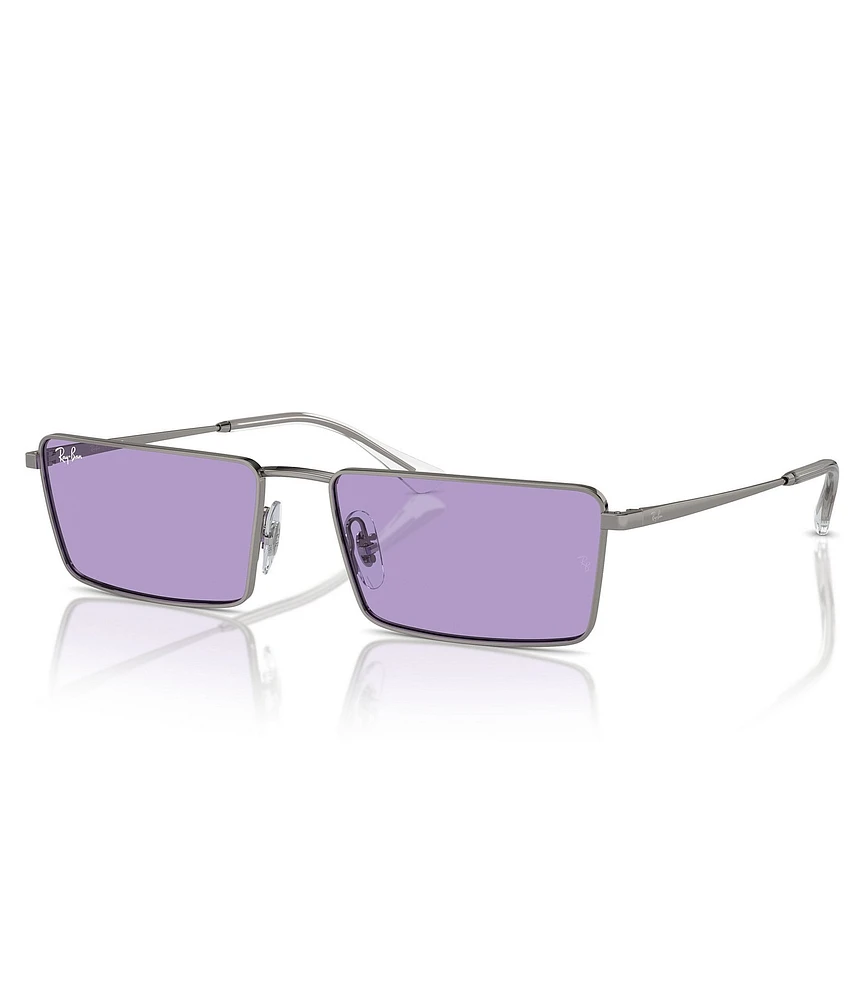 Ray-Ban Unisex Emy RB3741 59mm Rectangular Statement Sunglasses