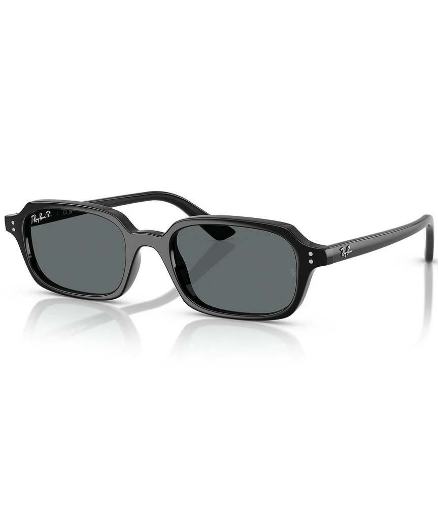Ray-Ban Unisex RB4455 Zuri 52mm Polarized Rectangle Sunglasses