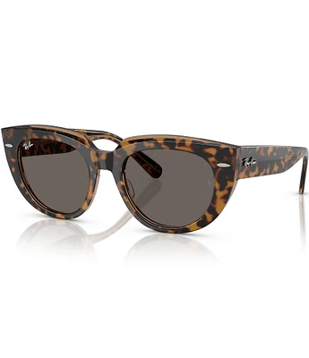Ray-Ban Women's RB2286 Doreen 52mm Transparent Havana Square Sunglasses
