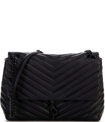REBECCA MINKOFF Edie Chevron Quilted Leather Shoulder Bag