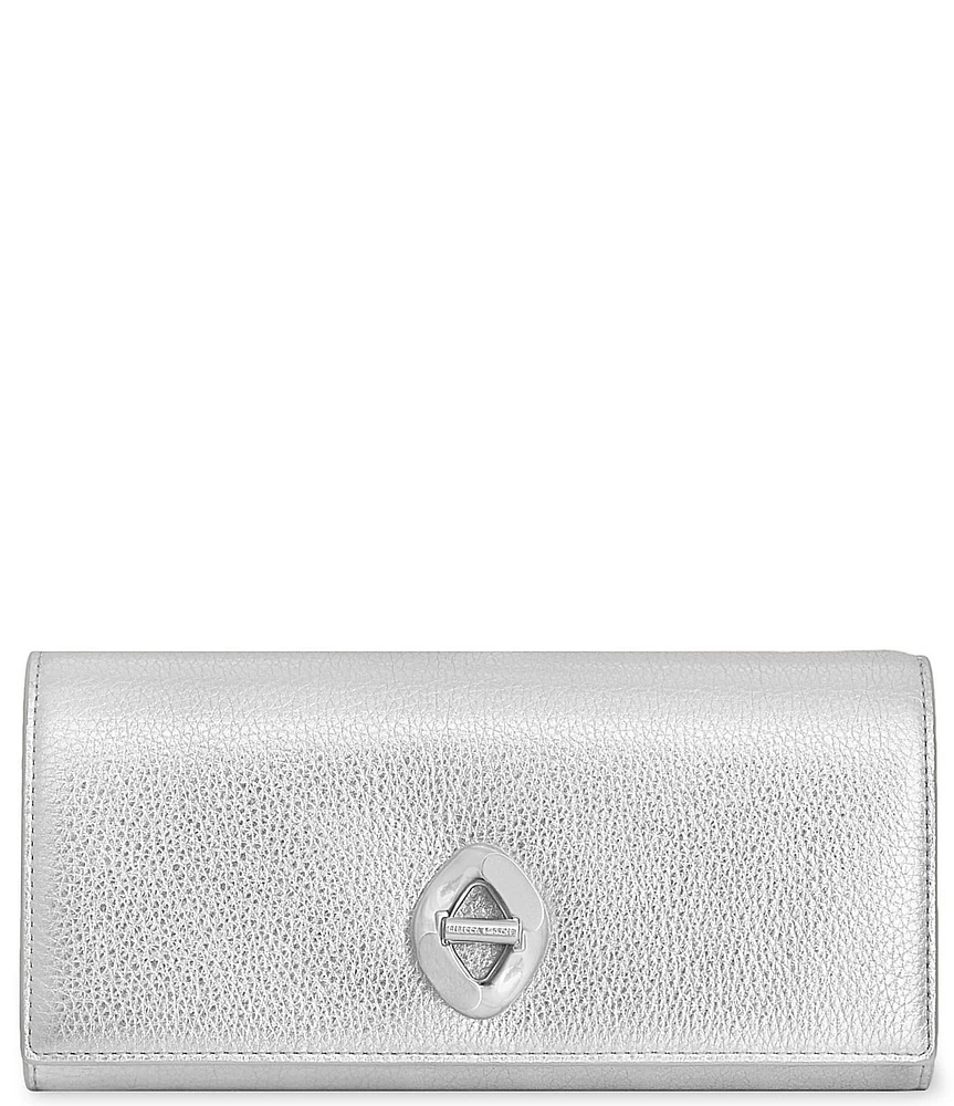 REBECCA MINKOFF Metallic Leather G Wallet Crossbody Bag