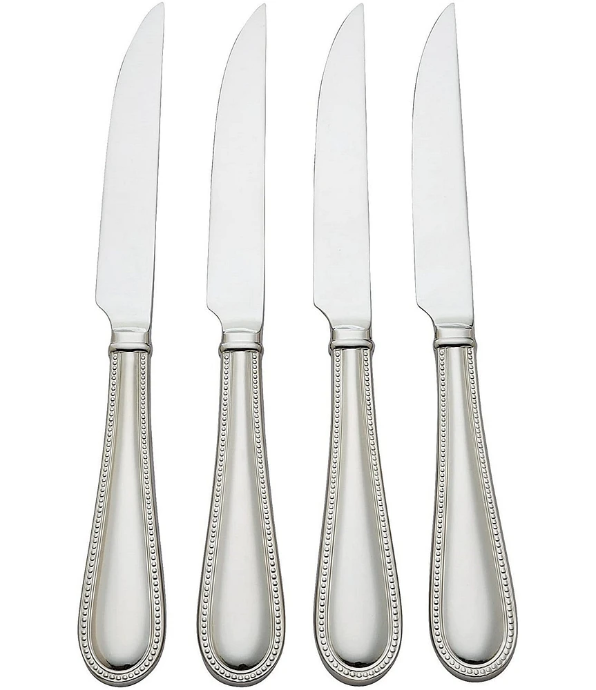 Reed & Barton Lyndon Flatware Serrated Steak Knives, Set of 4