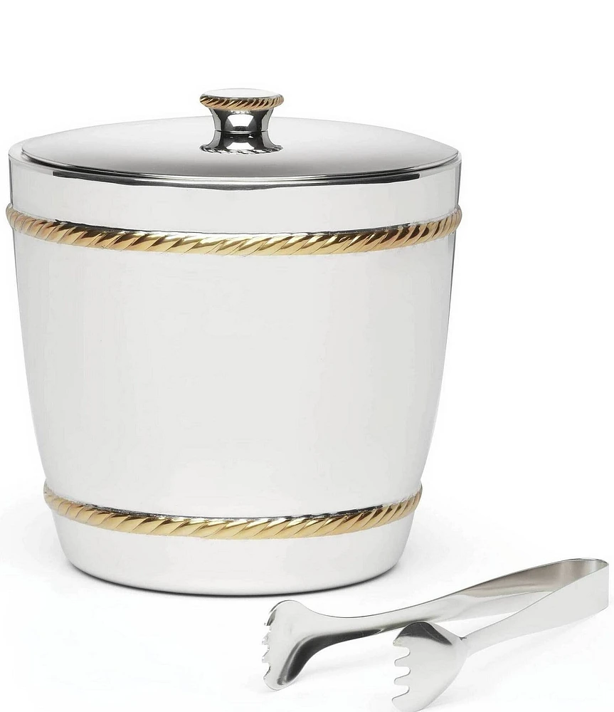 Reed & Barton Roseland Ice Bucket & Tongs