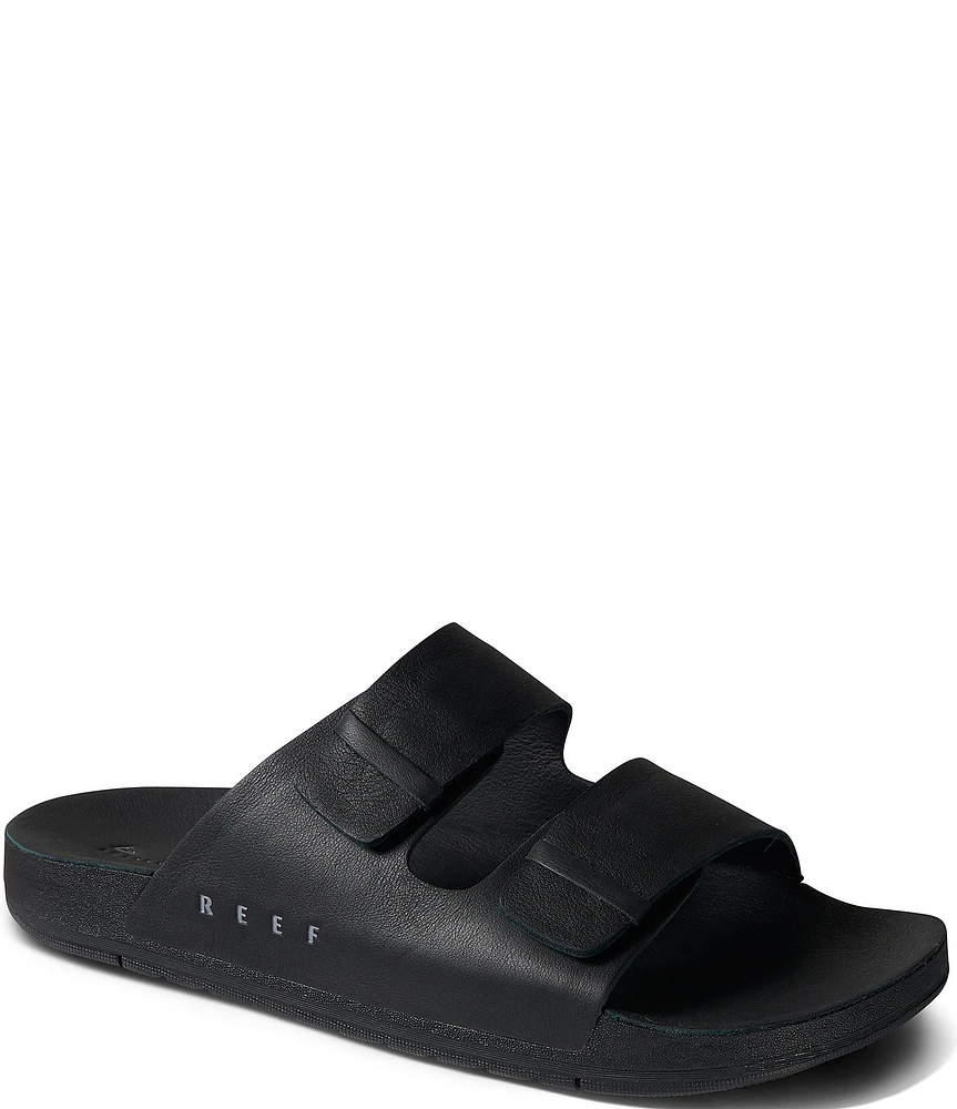 Reef Men's Ojai Two Bar Leather Slide Sandals