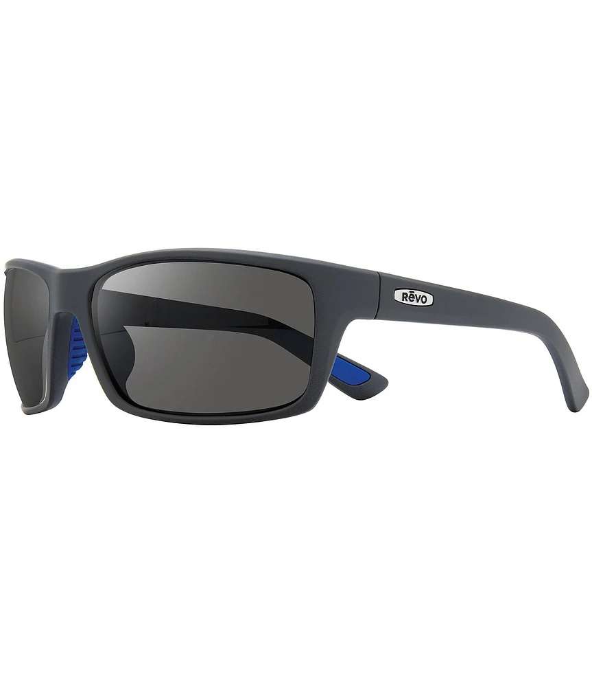 Revo Rebel Rectangular Polarized 64mm Sunglasses