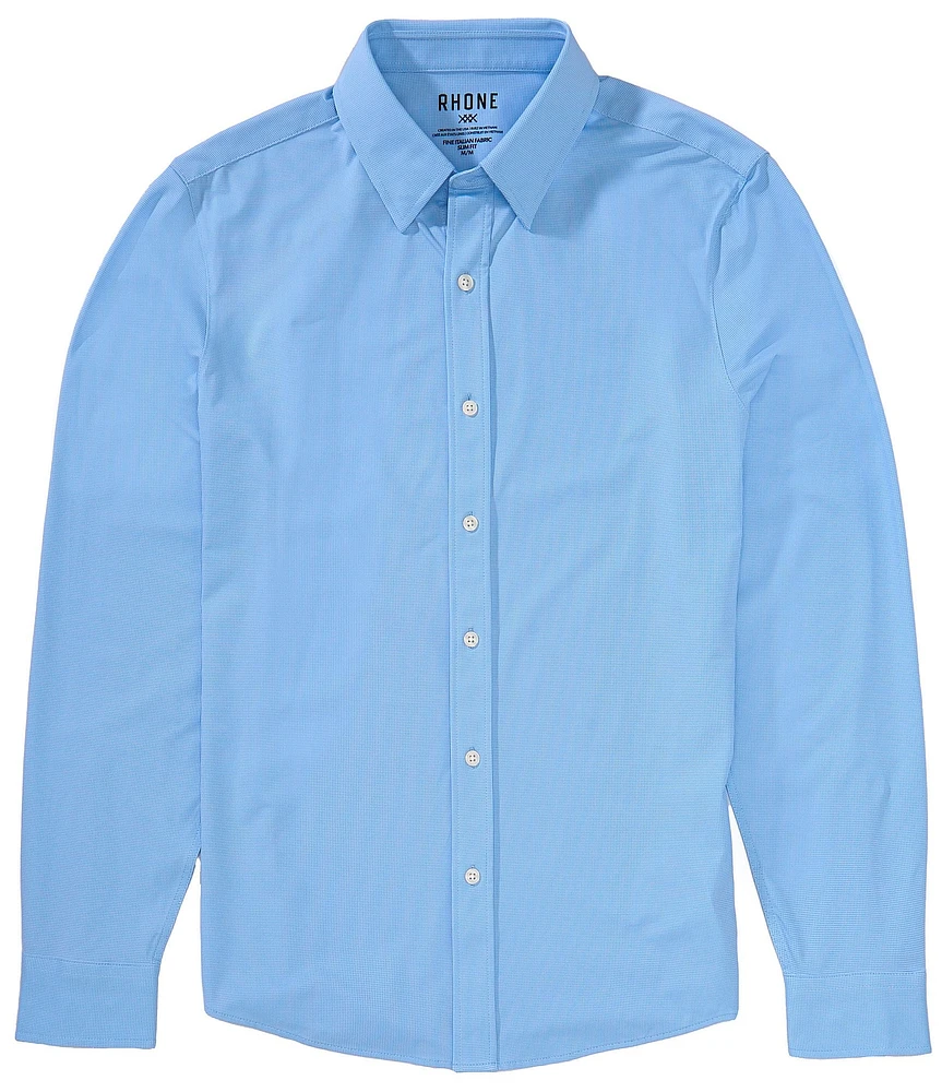 RHONE Commuter Slim Fit Long Sleeve Woven Shirt