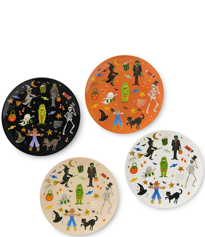 Rifle Paper Co. Halloween Parade Dessert Plates, Set of 4