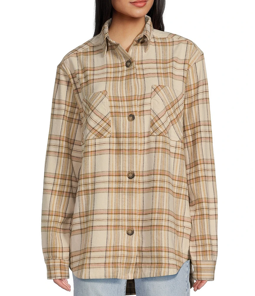 Rip Curl High Tide Long Sleeve Plaid Flannel Shirt