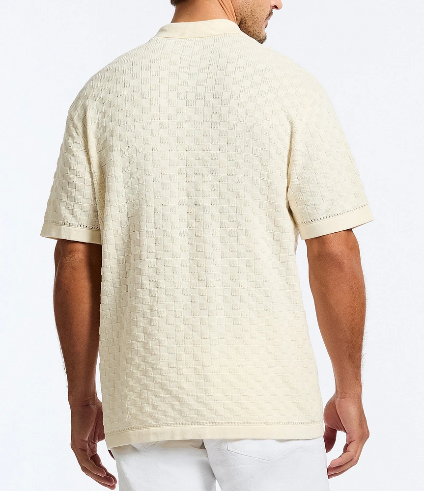 Robert Graham Ames Textured Short Sleeve Sweater
