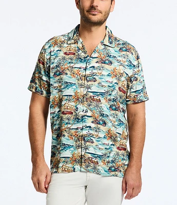 Robert Graham Getaway Short Sleeve Woven Camp Shirt