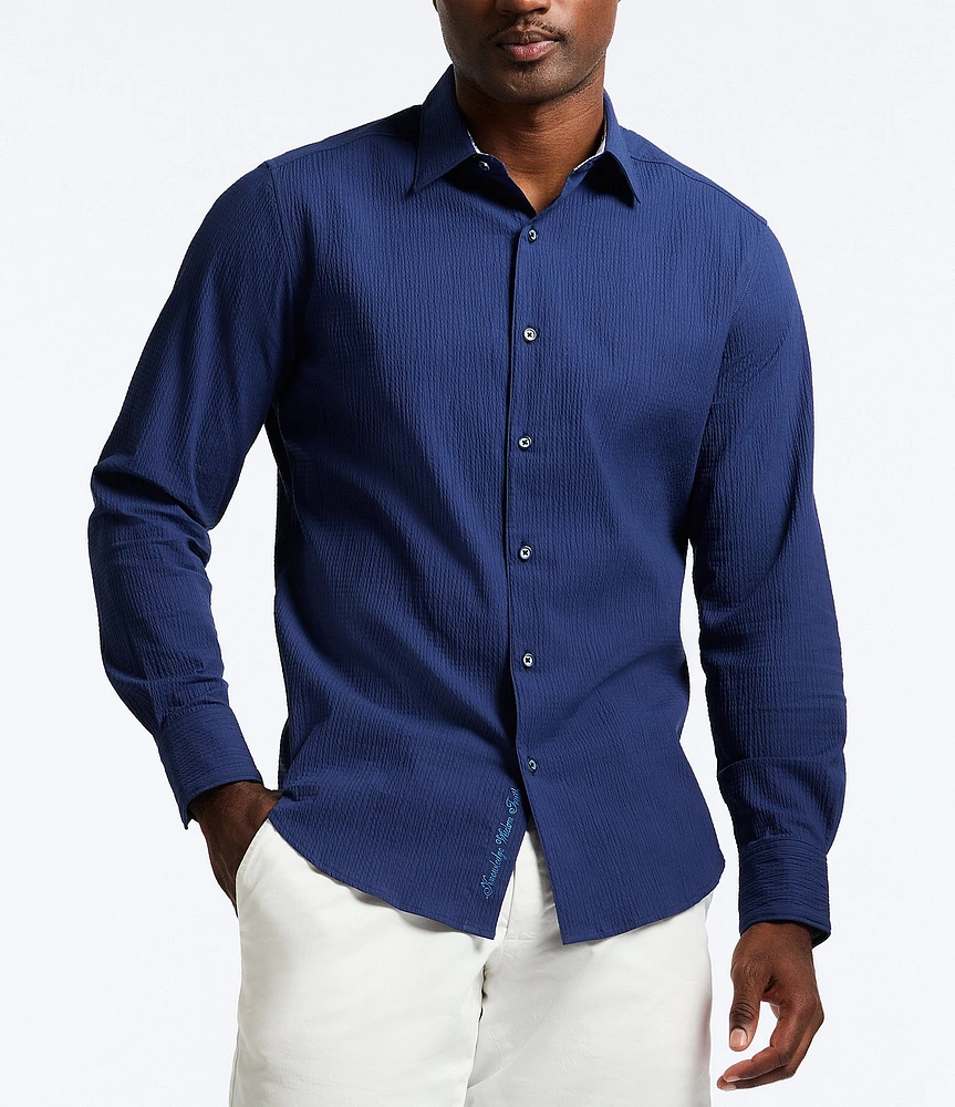 Robert Graham Thresher Seersucker Long Sleeve Woven Shirt