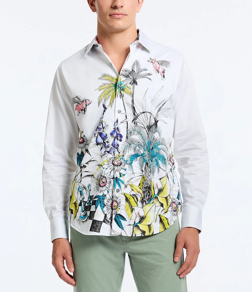 Robert Graham When Pigs Fly Long Sleeve Woven Shirt
