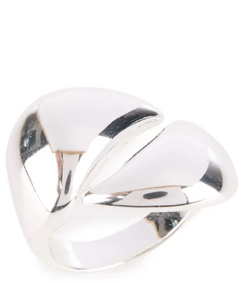 Robert Lee Morris Soho Leaf Bypass Sculpted Cocktail Ring