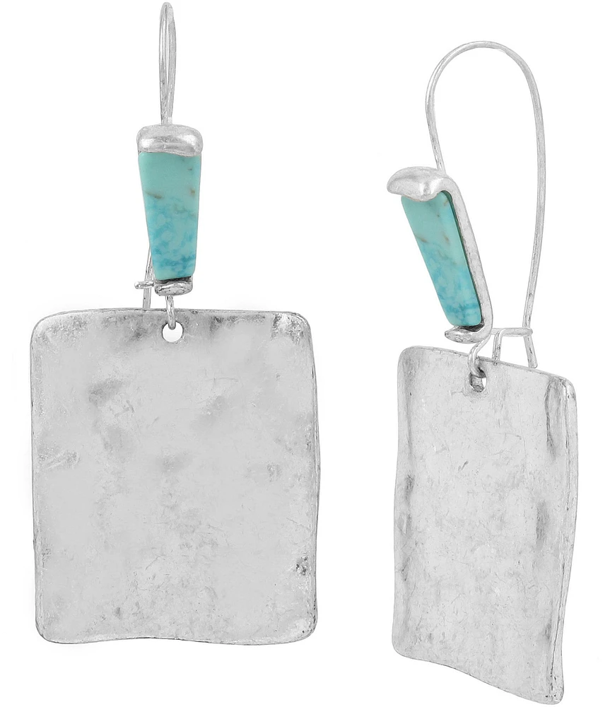 Robert Lee Morris Soho Mosaic Square Drop Earrings