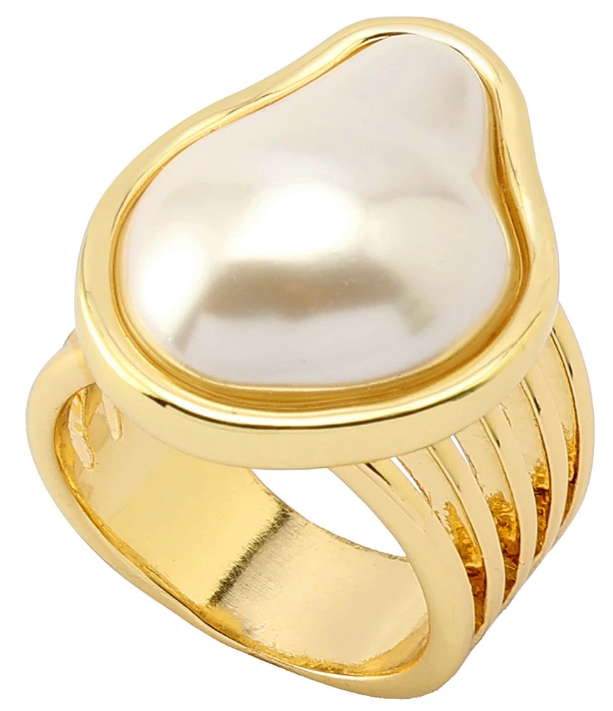 Robert Lee Morris Soho Pearl Sculpted Band Ring