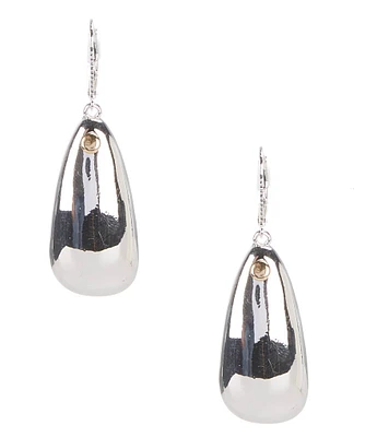 Robert Lee Morris Soho Leaf Molten Drop Earrings