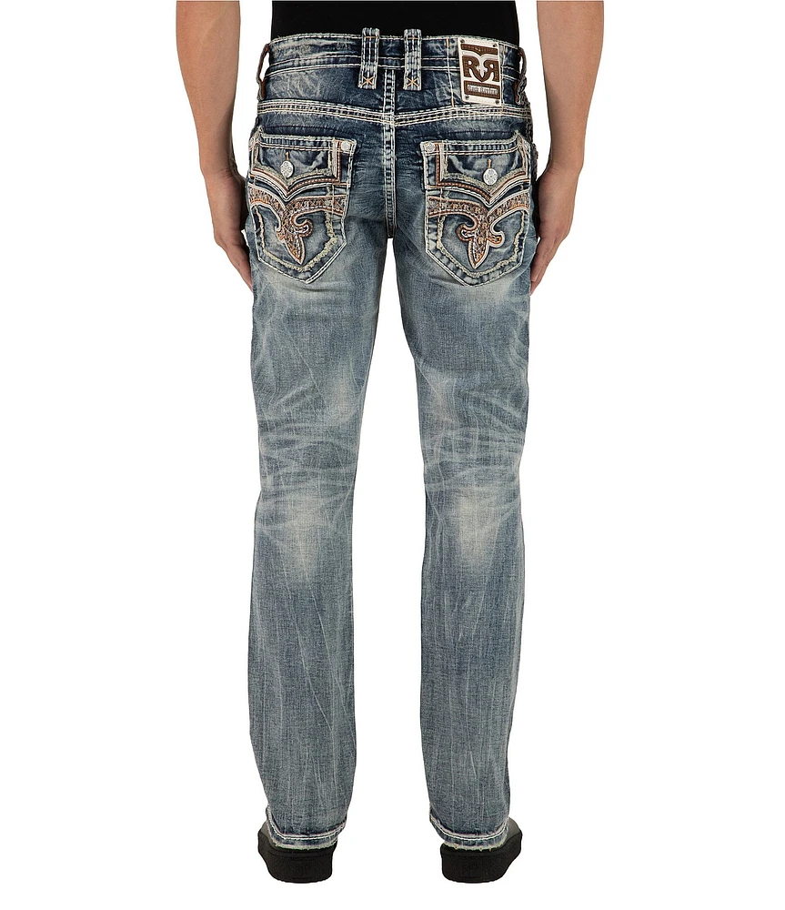 Rock Revival Elijah 32#double; Inseam Straight Leg Jeans