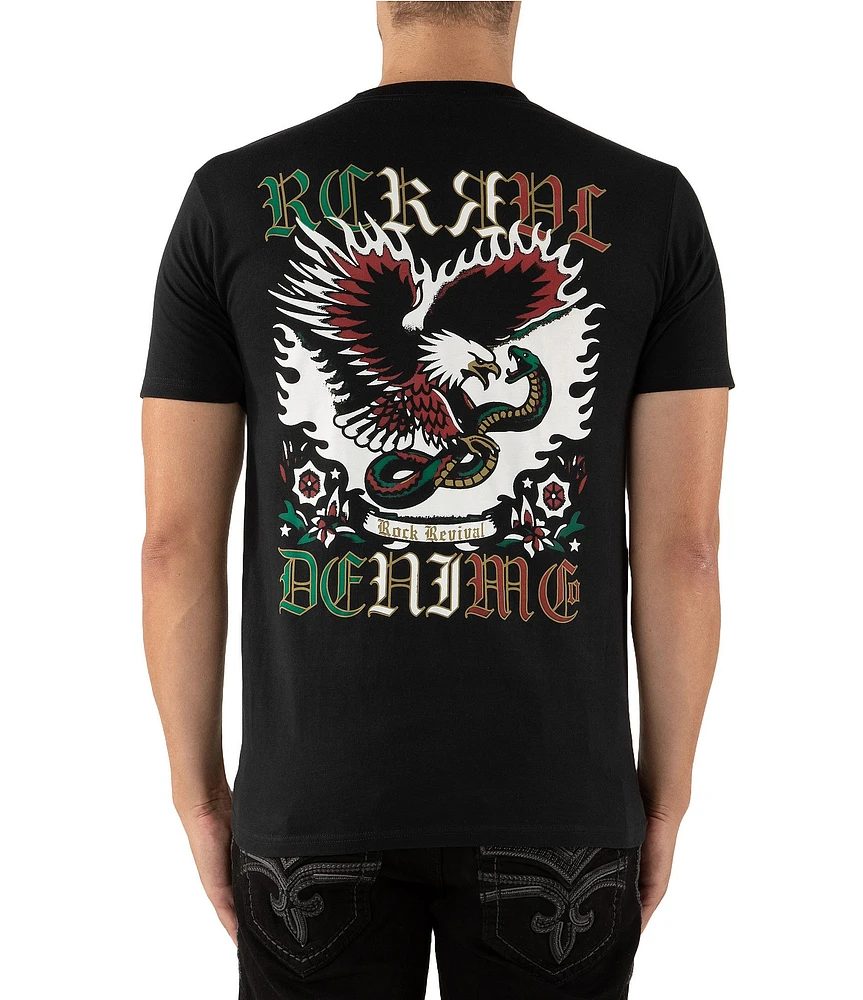 Rock Revival Golden Eagle Graphic Short Sleeve T-Shirt