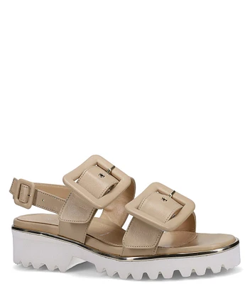 Ron White Callie Leather Buckle Sandals